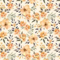 Tecido Tricoline Floral Laranja - Peripan - 50 x 150 cm - Ideal para Artesanato e Patchwork Tecido Tricoline Floral Laranja - Peripan - 50 x 150 cm - Ideal para Artesanato e Patchwork