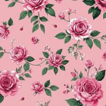 Tecido Tricoline Floral Provencal 100% Algodão 1 Metro x 1,50 Várias Cores - Tecido Tricoline Floral Provencal 100% Algodão 1 Metro x 1,50 Várias Cores -
