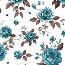 Tecido Tricoline Floral Provencal 100% Algodão 1 Metro x 1,50 Várias Cores - Tecido Tricoline Floral Provencal 100% Algodão 1 Metro x 1,50 Várias Cores -