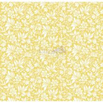 Tecido Tricoline Gerbera (Amarelo), 100% Algodão, Unid. 50cm x 1,50mt
