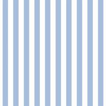 Tecido Tricoline Listrado Azul (8 mm) - Peripan - 50 x 150 cm - Ideal para Artesanato e Patchwork