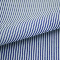 Tecido Tricoline Listrado Fio Tinto Don Juan Azul 50 x 150 cm