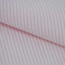 Tecido Tricoline Listrado Fio Tinto Don Juan Rosa Barbie 50 x 150 cm