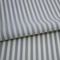 Tecido Tricoline Listrado Fio Tinto - Listras 5mm - Cinza - Ideal para Artesanato e Patchwork - 50 x 150 cm Tecido Tricoline Listrado Fio Tinto - Listras 5mm - Cinza - Ideal para Artesanato e Patchwork - 50 x 150 cm
