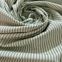 Tecido Tricoline Listrado Fio Tinto Verde Malva para Artesanato e Patchwork - 50 x 150 cm Tecido Tricoline Listrado Fio Tinto Verde Malva para Artesanato e Patchwork - 50 x 150 cm