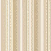 Tecido Tricoline Listrado First Toys Bege - Fuxicos e Fricotes - 50 x 150 cm - Ideal para Artesanato e Patchwork