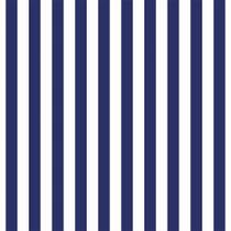 Tecido Tricoline Listrado Marinho (8 mm) - Peripan - 50 x 150 cm - Ideal para Artesanato e Patchwork