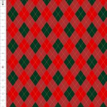 Tecido Tricoline Losangos Natal Fundo Verde 412601 Tecido Tricoline Losangos Natal Fundo Verde 412601