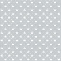 Tecido Tricoline Mini Coroas Fundo Cinza - Peripan - 50 x 150 cm - Ideal para Artesanato e Patchwork Tecido Tricoline Mini Coroas Fundo Cinza - Peripan - 50 x 150 cm - Ideal para Artesanato e Patchwork