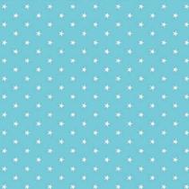 Tecido Tricoline Mini Estrelas Fundo Azul - Ibirapuera - 50 cm x 150 cm para Artesanato e Patchwork