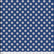 Tecido Tricoline Mini Margaridas Fundo Marinho - Peripan - 50 x 150 cm - Ideal para Artesanato e Patchwork Tecido Tricoline Mini Margaridas Fundo Marinho - Peripan - 50 x 150 cm - Ideal para Artesanato e Patchwork