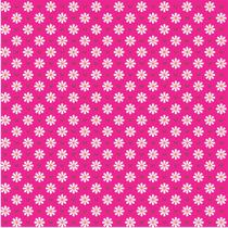 Tecido Tricoline Mini Margaridas pink 50cm x 1,50mt 100% Algodão