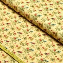 Tecido Tricoline Natal Vintage : Pássaros (0,50x1,50) Tecido Tricoline Natal Vintage : Pássaros (0,50x1,50)