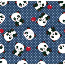 Tecido Tricoline Panda (Marinho), 100% Algodão, Unid. 50cm x 1,50mt