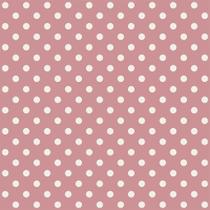 Tecido Tricoline Poá Bola Média Bege Fundo Rosa Chá (5 mm) - Peripan - 50 x 150 cm - Ideal para Artesanato e Patchwork
