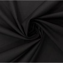 Tecido Tricoline Preto Liso - 1,50m de Largura Tecido Tricoline Preto Liso - 1,50m de Largura