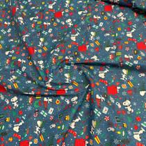 Tecido Tricoline Snoopy Infantil 1,40m para Artesanatos e Costura