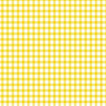 Tecido Tricoline Xadrez Amarelo (7 mm) - Peripan - 50 x 150 cm - Ideal para Artesanato e Patchwork