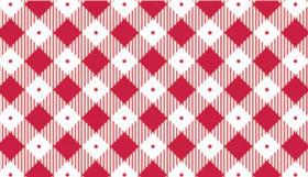 Tecido Tricoline Xadrez Diagonal Vermelho 50 x 150 cm - 100% Algodão para Artesanato e Patchwork