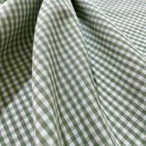 Tecido Tricoline Xadrez Fio Tinto Verde Malva 50 x 150 cm - 100% Algodão Tecido Tricoline Xadrez Fio Tinto Verde Malva 50 x 150 cm - 100% Algodão