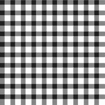 Tecido Tricoline Xadrez Preto com Branco (7 mm) - Peripan - 50 x 150 cm - Ideal para Artesanato e Patchwork