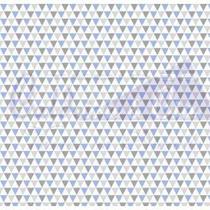 Tecido Tricoline Yole Azul e Cinza - 50 x 150 cm - Tecidos Caldeira