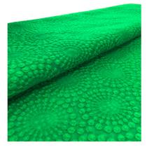 Tecido tule bordado 1.40 mts/larg cor verde bandeira metro