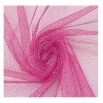Tecido tule cristal 100% poliéster 1,40mts/larg pink metro