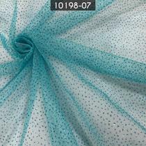 Tecido Tule Gliter Brilho 100% Poliester Verde Bebe