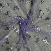 Tecido Tule Glitter 100% Poliester Borboleta Lavanda Tecido Tule Glitter 100% Poliester Borboleta Lavanda