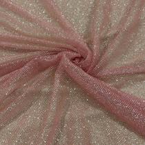 Tecido Tule Glitter Berta 100% Poliamida - Cores CORES:ROSA Tecido Tule Glitter Berta 100% Poliamida - Cores CORES:ROSA