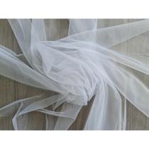 Tecido Tule Liso Filó Noiva Branco 1,20 Mt Largura Cor Branco Variados Tamanhos