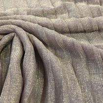 Tecido Tule Lurex Plissado (RC03358) 100% Poliester Rose