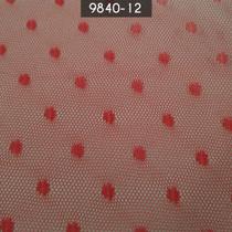 Tecido Tule Point 100% Poliester Vermelho Tecido Tule Point 100% Poliester Vermelho