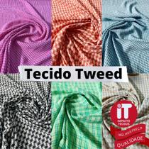 Tecido Tweed 1mt x 1,50m largura - Impacto tecidos