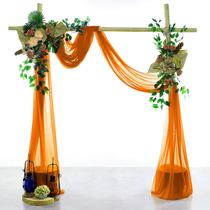 Tecido VDS 2 Painéis 76 cm 15 m Laranja Chiffon Tecido VDS 2 Painéis 76 cm 15 m Laranja Chiffon