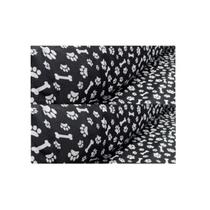 Tecido Velboa Pelúcia Estampa Pata Osso Pêlo Baixo 10x1,5mt