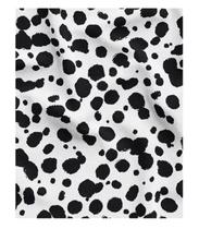 Tecido Velboa Pelúcia Estampado Dalmata Pêlo Baixo 3,5x1,50m