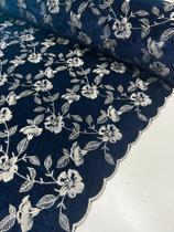 Tecido Veludo Bordado Qualidade Premium (1m x 1,5m)