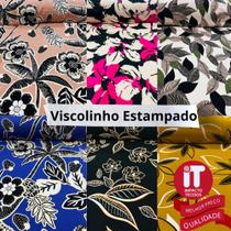 Tecido Viscolinho - Estampado (1m X 1,45m a 1,5m)