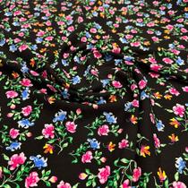 Tecido Viscolinho Floral Primavera Diversas Cores 1,50m P/Roupas Femininas