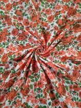 Tecido Viscolinho Viscose Florida Estampada Largura 1,50mt