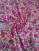 Tecido Viscolinho Viscose Florida Estampada Largura 1,50mt