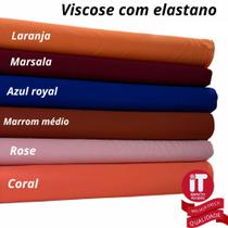 Tecido Viscose Com Elastano 1m x 1,42 mt 97% Viscose 3% Elastano