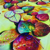 Tecido Viscose Estampa Digital com Folhas para Roupas Femininas - 1,40m Tecido Viscose Estampa Digital com Folhas para Roupas Femininas - 1,40m