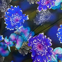 Tecido Viscose Estampa Digital Flor Orquídea 1,45m Para Roupas Femininas de Alta Qualidade