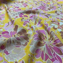 Tecido Viscose Estampa Floral Retro 1,45m Confecção de Roupas