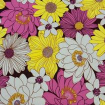 Tecido Viscose Estampada Floral 1,45m Para Roupas Femininas - Alta Qualidade e Conforto