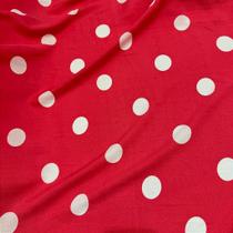 Tecido Viscose Estampada Poá Diversas Cores 1,40m Para Roupas Femininas