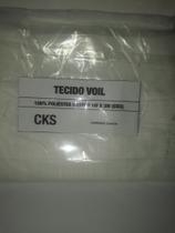 Tecido voil 100% poliester branco 1Mx3M
